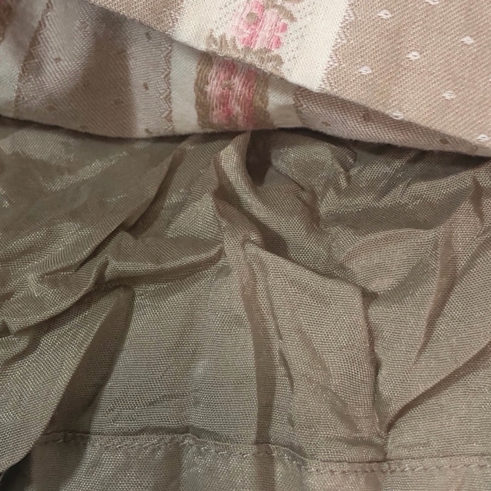 Ann Taylor Loft Floral Stripe Pencil Tan and Cream Skirt 0 - Picture 11 of 11